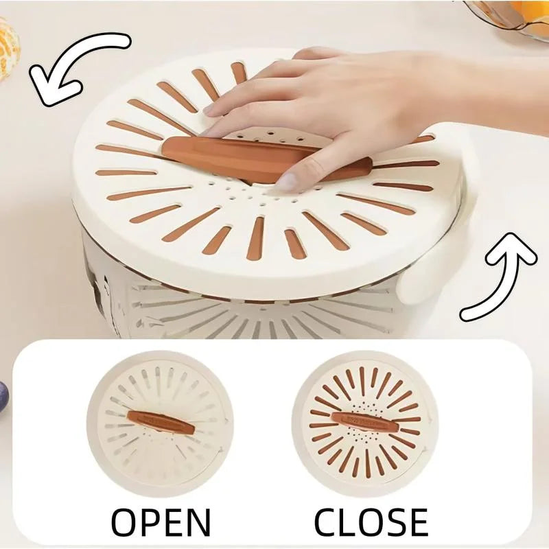 Multifunctional Colander Bowl with Lid & Handle – Wash & Store Fruits & Veggies