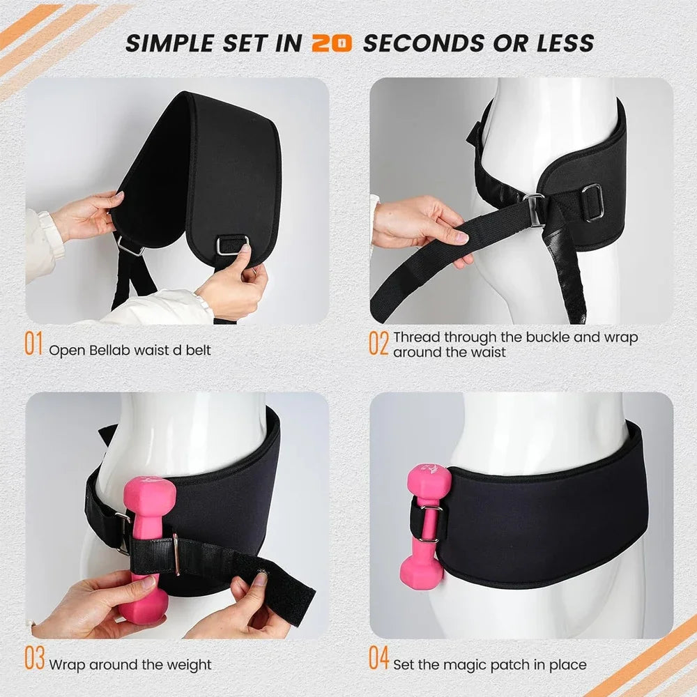 Hip Thrust Strap for Dumbbells – Glute & Leg Workout Belt