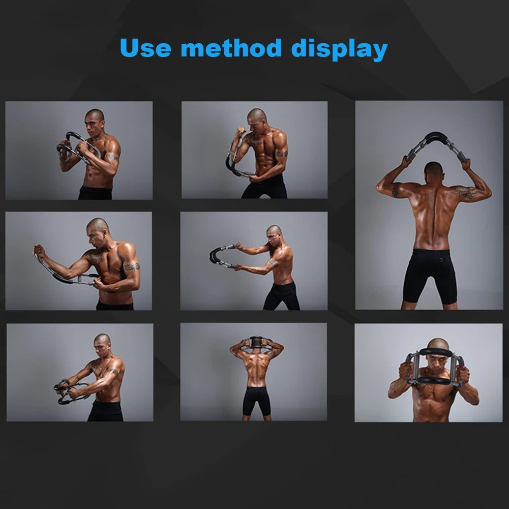Adjustable Steel Spring Chest Expander – Upper Body Strength Training Equipment for Home & Gym