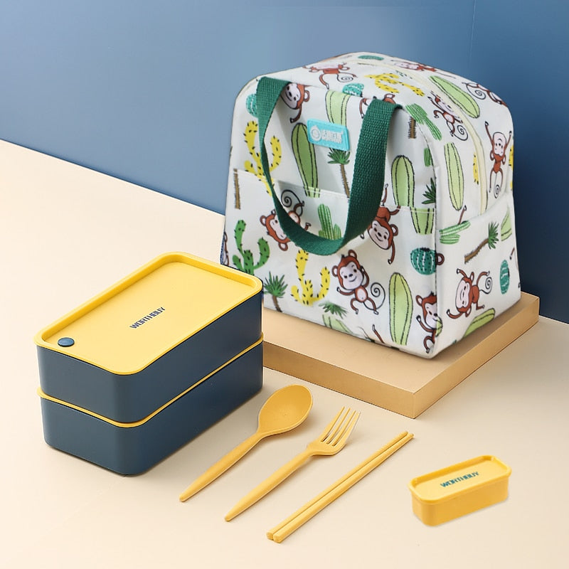 Lunch Box Container with Insulated Bag – Portion Control & Leakproof