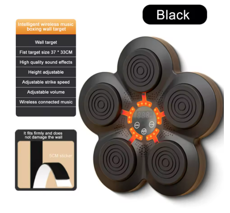 Boxing Target Wall Pad – Music & Light Punch Trainer for Home Gym