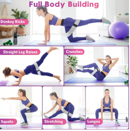 Workout Resistance Bands – Portable Gym Bands for Home, Travel & Gym Use