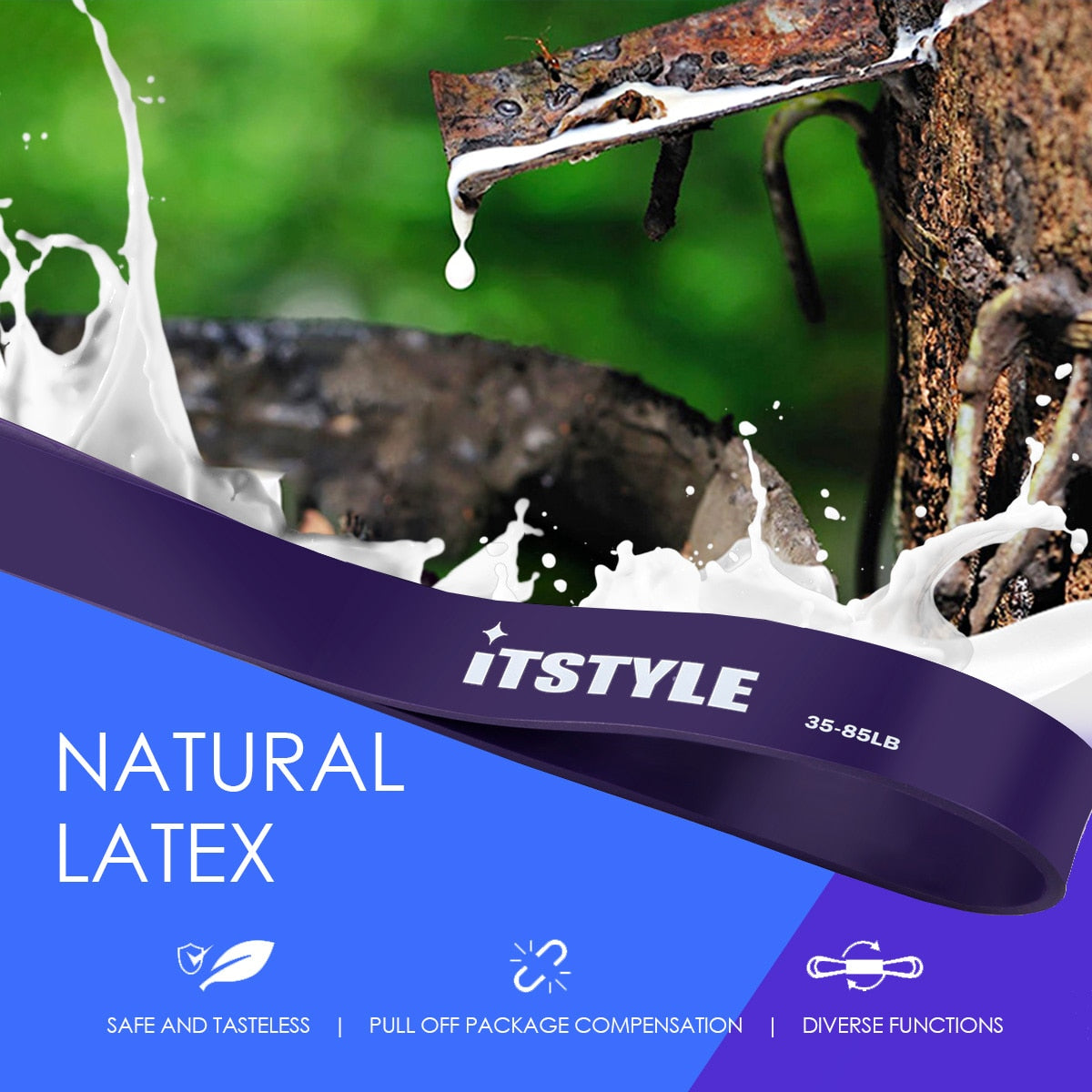 Latex Exercise Bands Set – Resistance Loops for Toning & Stretching