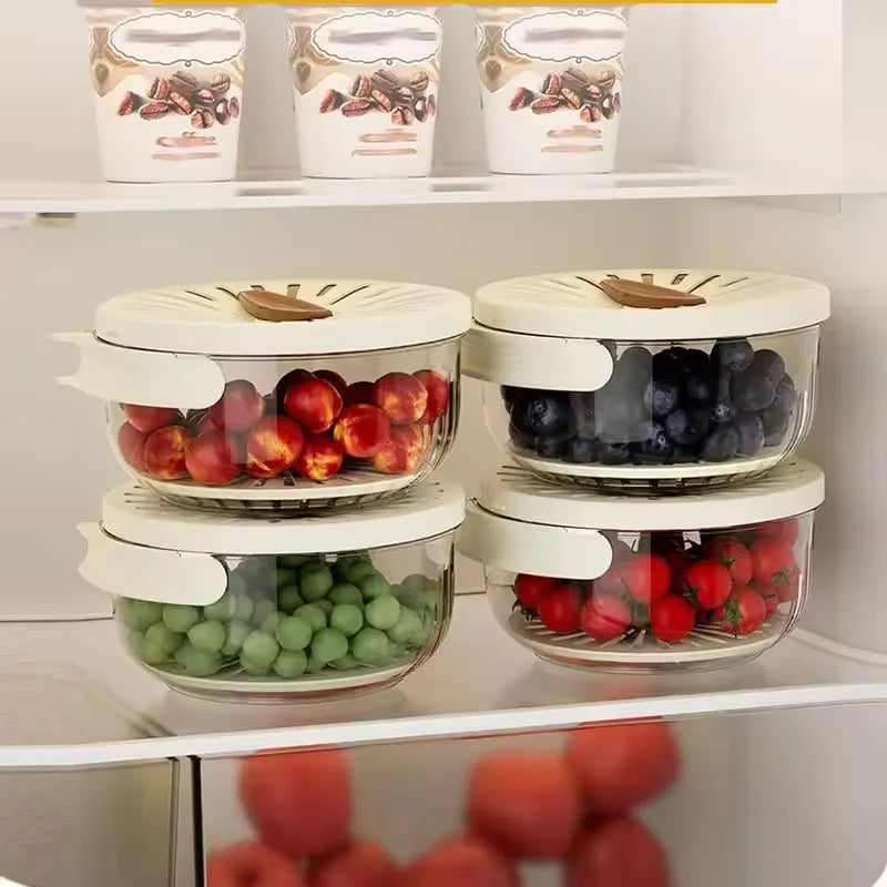 Multifunctional Colander Bowl with Lid & Handle – Wash & Store Fruits & Veggies