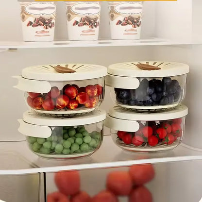 Multifunctional Colander Bowl with Lid & Handle – Wash & Store Fruits & Veggies