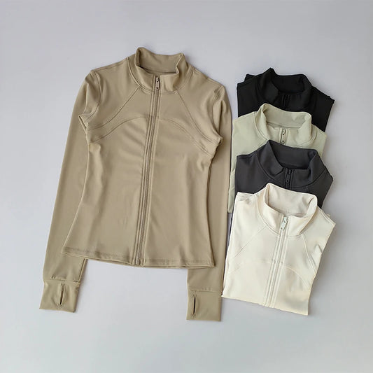 Women's Long Sleeved Yoga Jacket - Activewear Jacket
