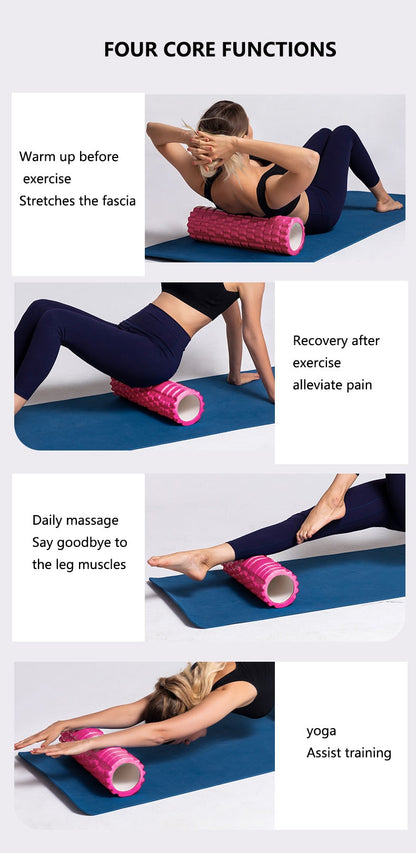 Muscle Massage Foam Roller – Ideal for Back, Legs, & Post-Workout