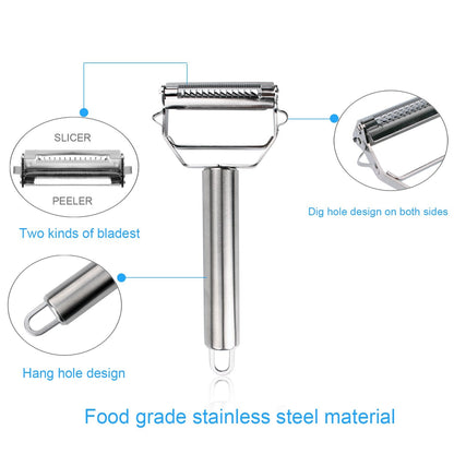Stainless Steel Dual Blade Vegetable Peeler
