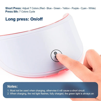 LED Skin Therapy Mask – 7 Colors for Acne, Wrinkles & Glow