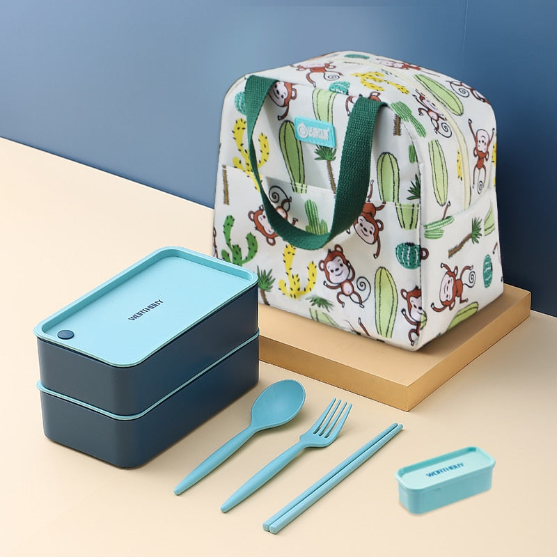 Lunch Box Container with Insulated Bag – Portion Control & Leakproof