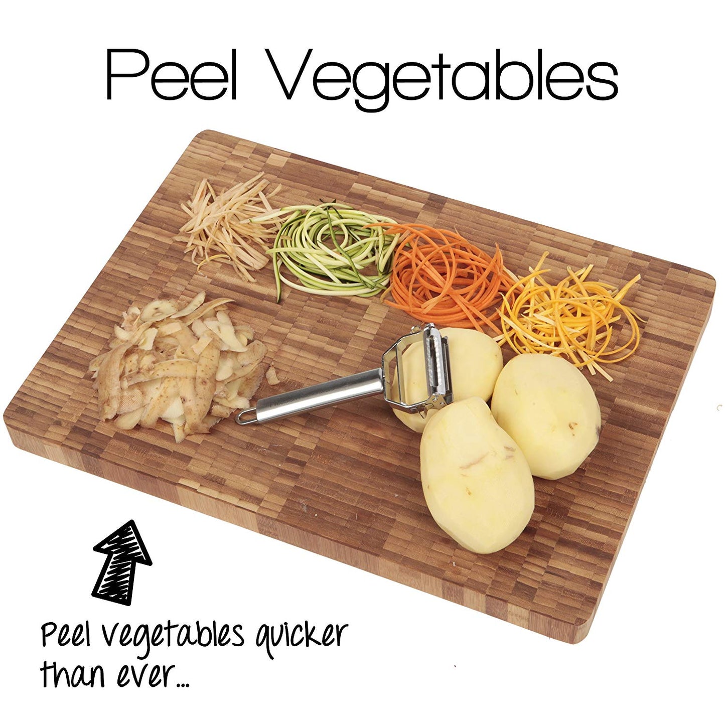 Stainless Steel Dual Blade Vegetable Peeler