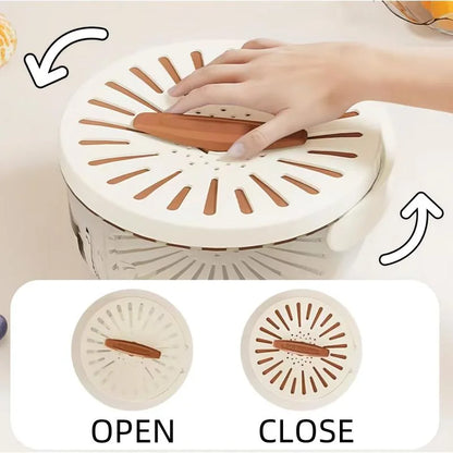 Multifunctional Colander Bowl with Lid & Handle – Wash & Store Fruits & Veggies