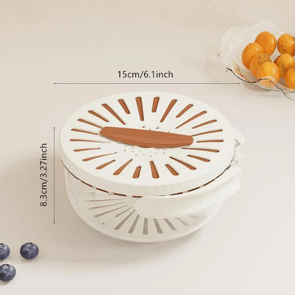 Multifunctional Colander Bowl with Lid & Handle – Wash & Store Fruits & Veggies