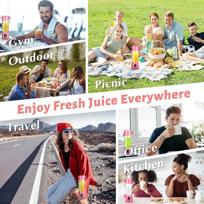 Mini Portable Electric Juicer – USB Blender for Smoothies, Fruit Juice & Travel Use