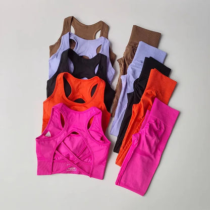 Women's Activewear Yoga Sports Bra & High Waist Leggings