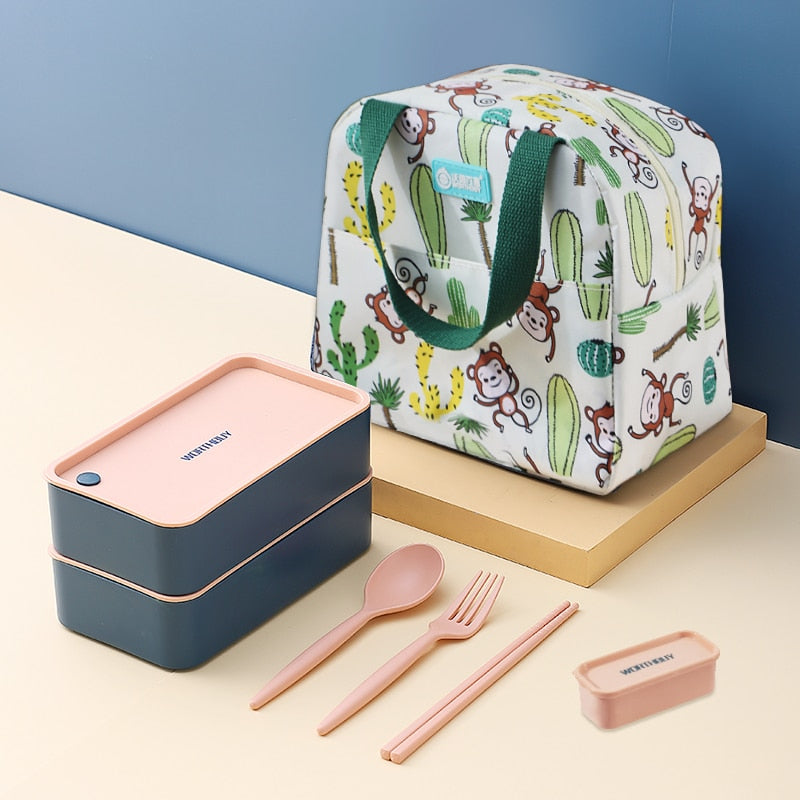 Lunch Box Container with Insulated Bag – Portion Control & Leakproof