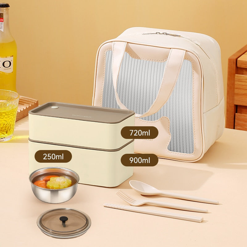 Lunch Box Container with Insulated Bag – Portion Control & Leakproof