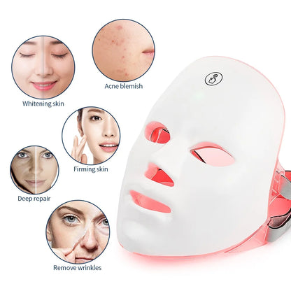 LED Skin Therapy Mask – 7 Colors for Acne, Wrinkles & Glow