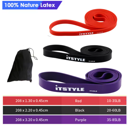 Latex Exercise Bands Set – Resistance Loops for Toning & Stretching