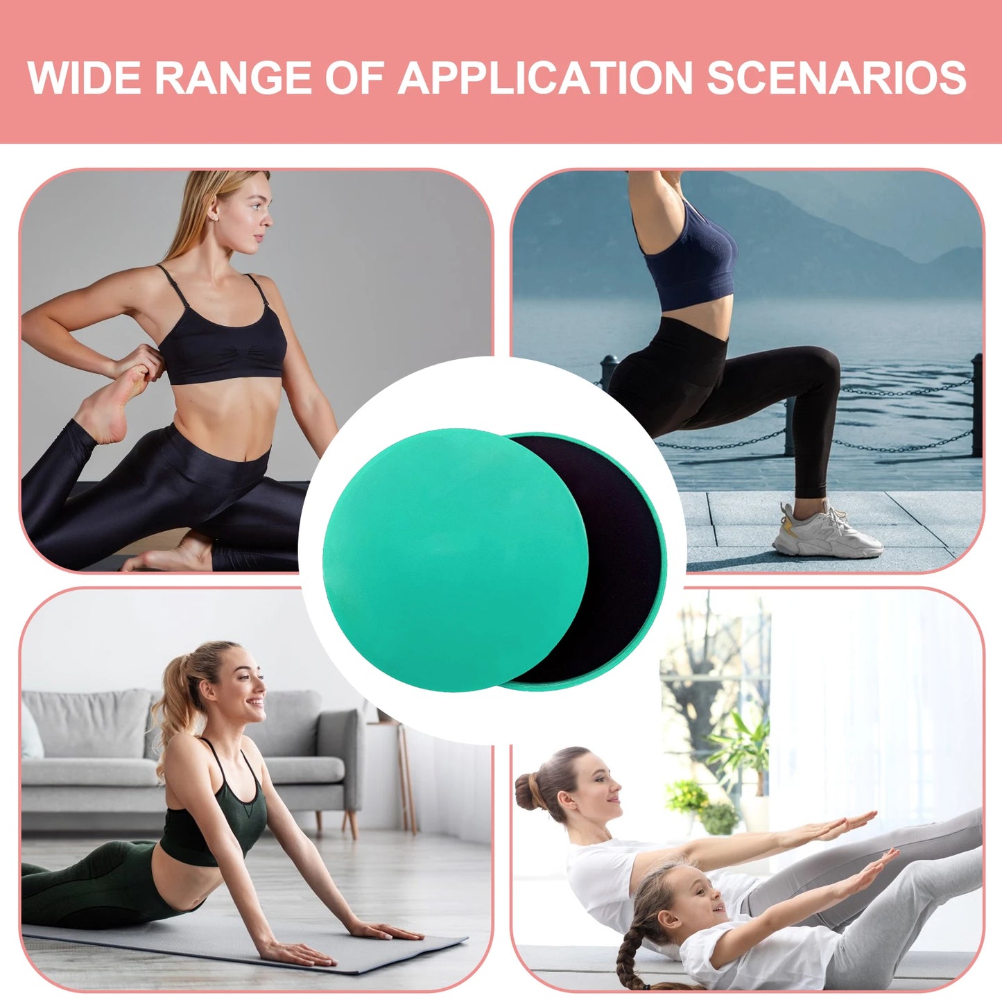 Pilates Core Sliders – Dual-Sided Gliders for Abs & Strength Training