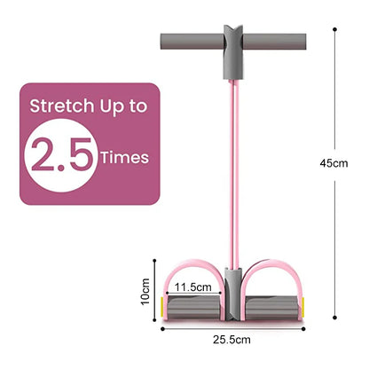 Foot Pedal Resistance Band Trainer – Full Body Home Workout for Waist, Legs & Arms