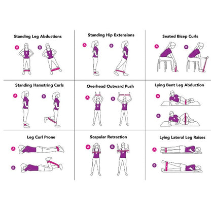 Fitness Resistance Bands – Durable Latex Bands for Exercise & Toning