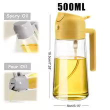 Olive Oil Spray Bottle – Refillable Cooking Mister for Air Fryer, BBQ, and Grilling