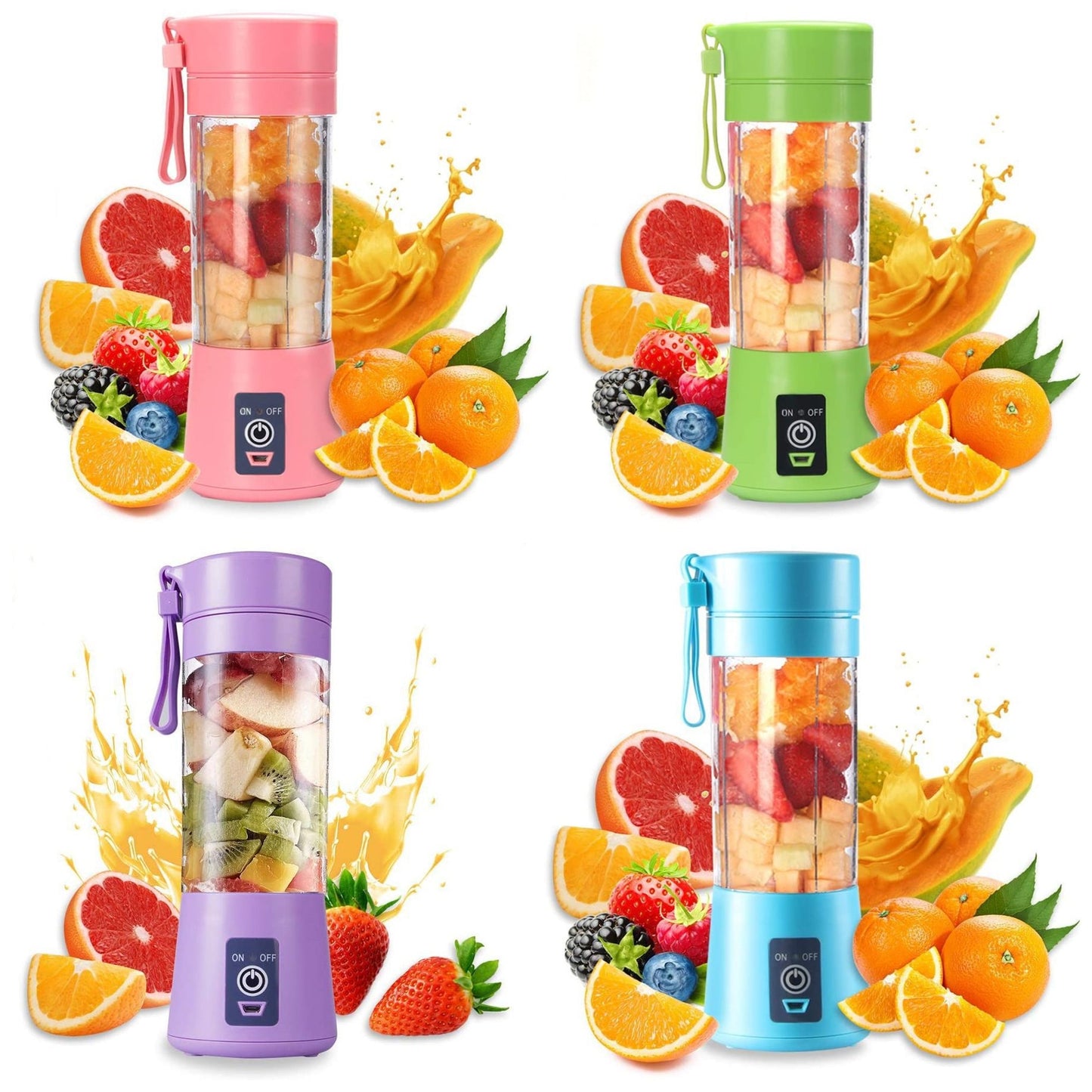 Mini Portable Electric Juicer – USB Blender for Smoothies, Fruit Juice & Travel Use